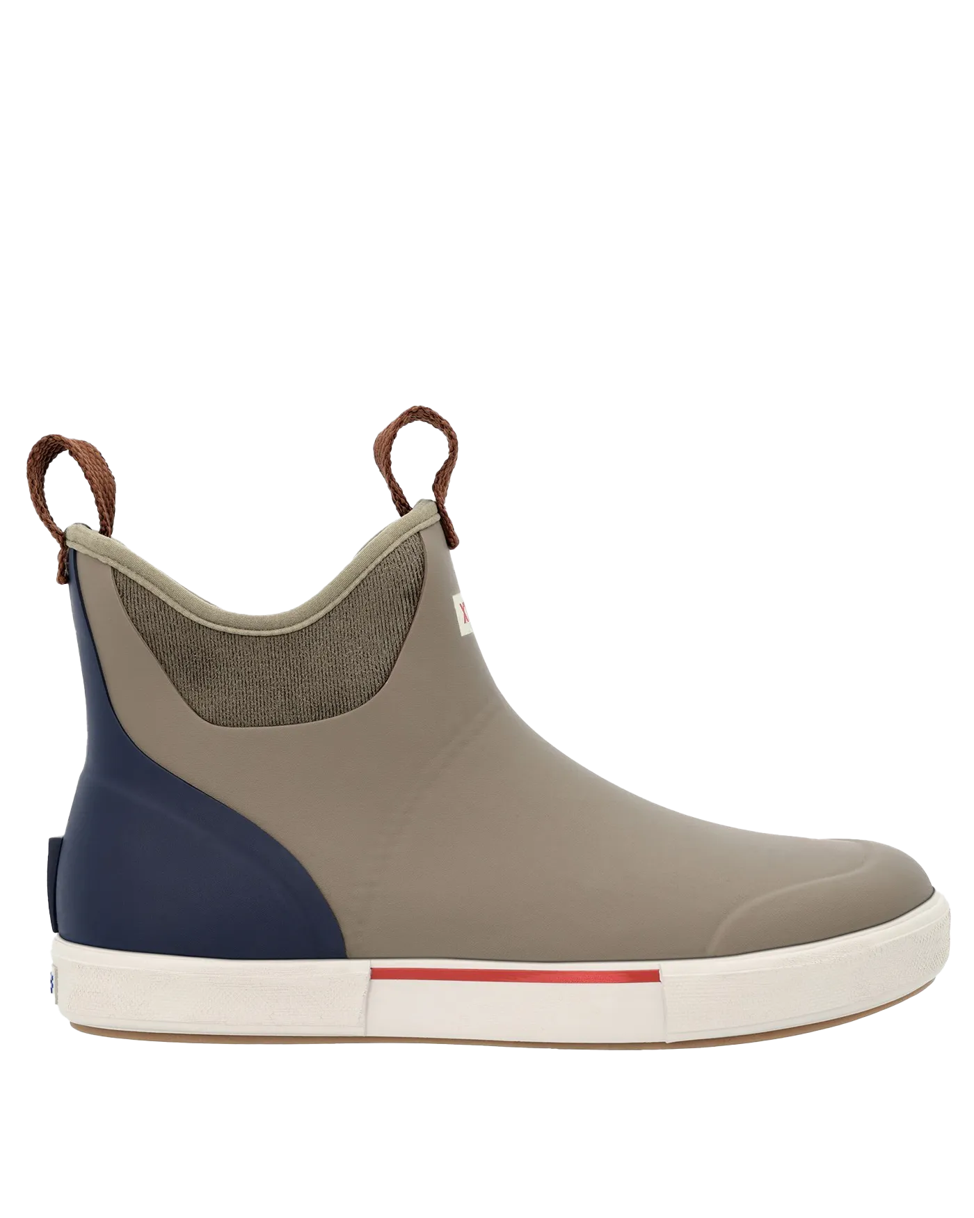 6" Ankle Deck Boots Vintage in Black & Beige