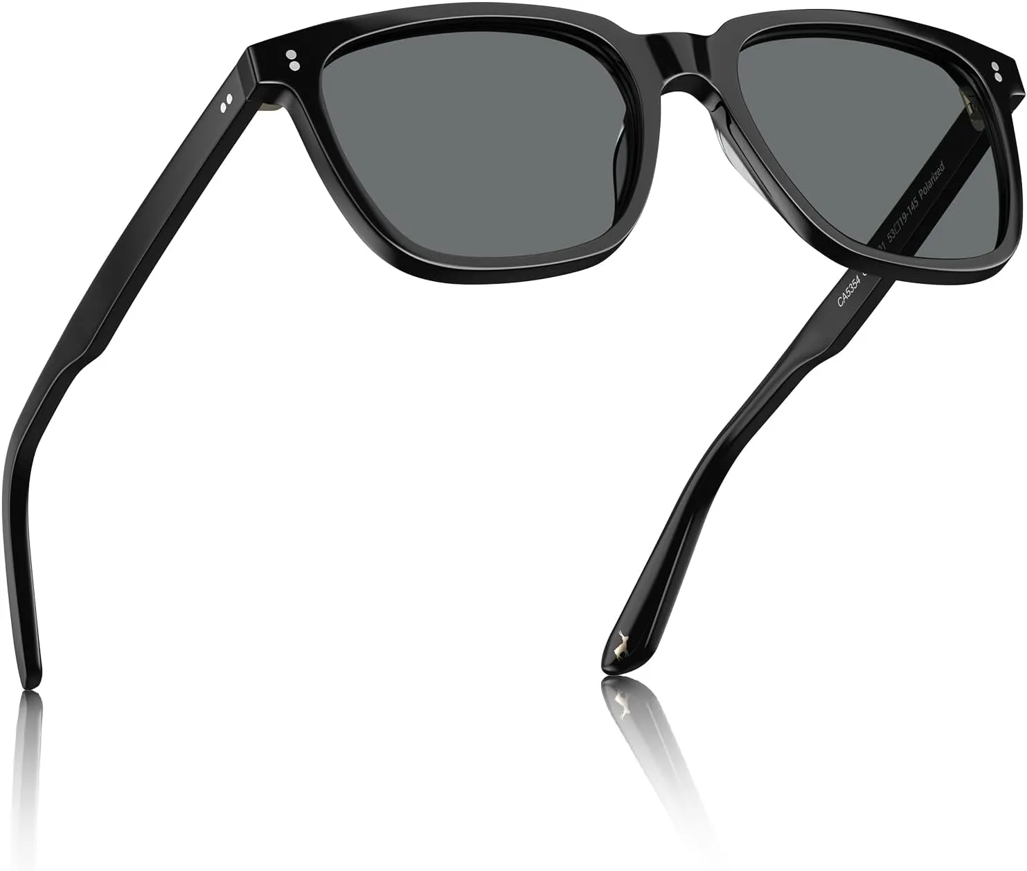 CARFIA Retro Acetate Polarized Sunglasses for Men UV400 Protection Driving Outdoor Anti-Glare Sun Glasses CA5354WS