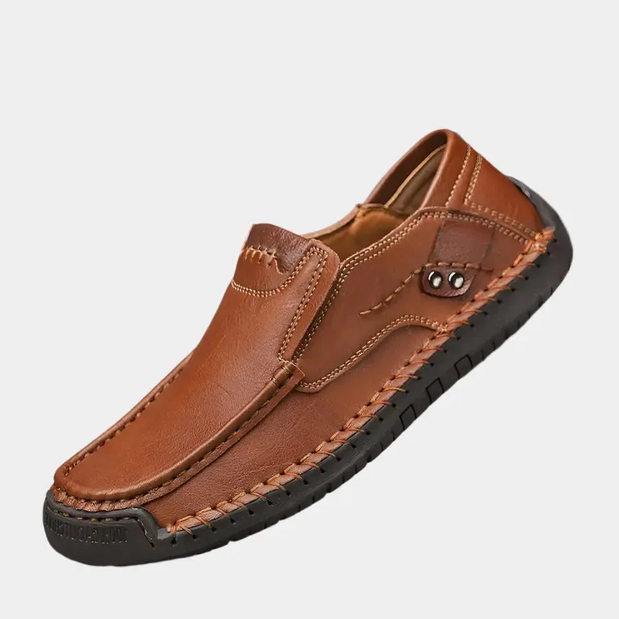 Comfortable Leather Moccasins Shoes - Cross & Crown