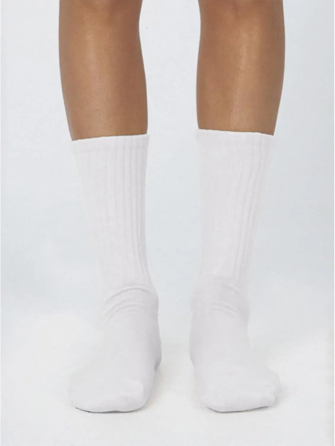 Crew Socks - Women's Multipair Cotton Cushioned Athletic Slouch Socks