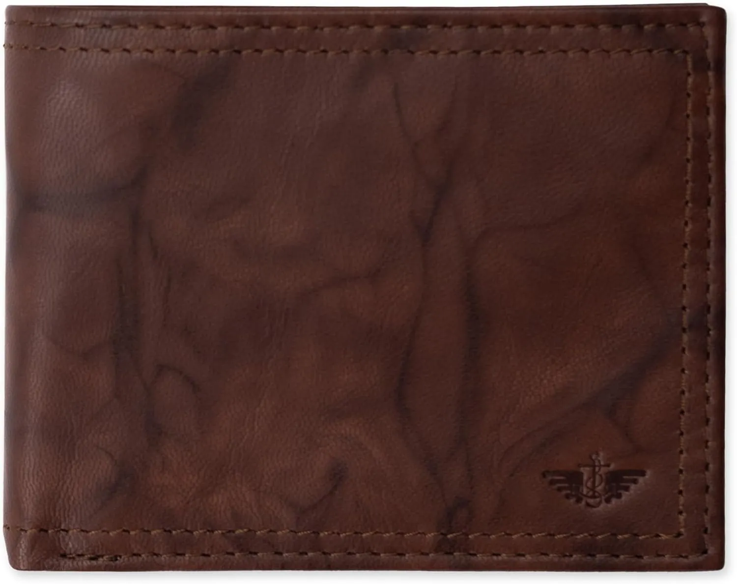 Dockers Men's Bifold Leather Wallet-Thin Slimfold Extra Capacity