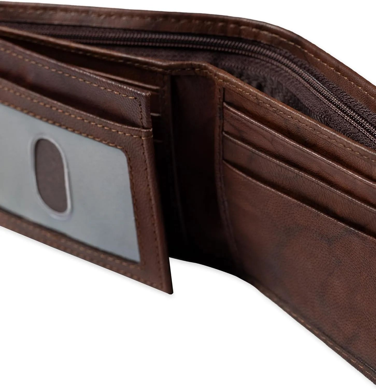 Dockers Men's Bifold Leather Wallet-Thin Slimfold Extra Capacity