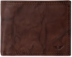 Dockers Men's Bifold Leather Wallet-Thin Slimfold Extra Capacity
