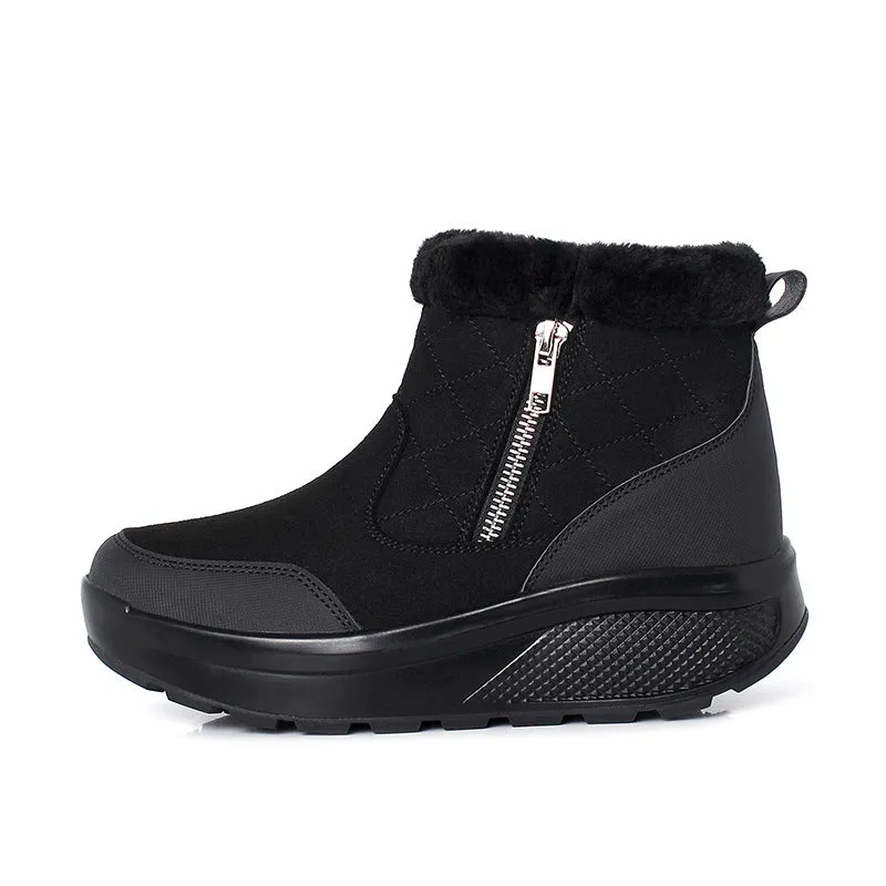 Dyavor Women Orthopedic Snow Ankle Boots Fur Warm Shoes