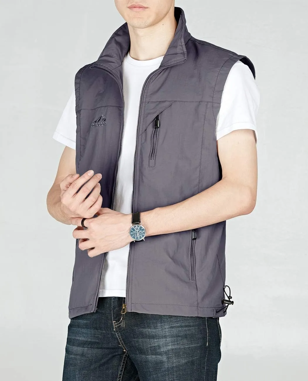 Hixiaohe Men's Casual Lightweight Outdoor Vest Work Fish Photo Travel Vest