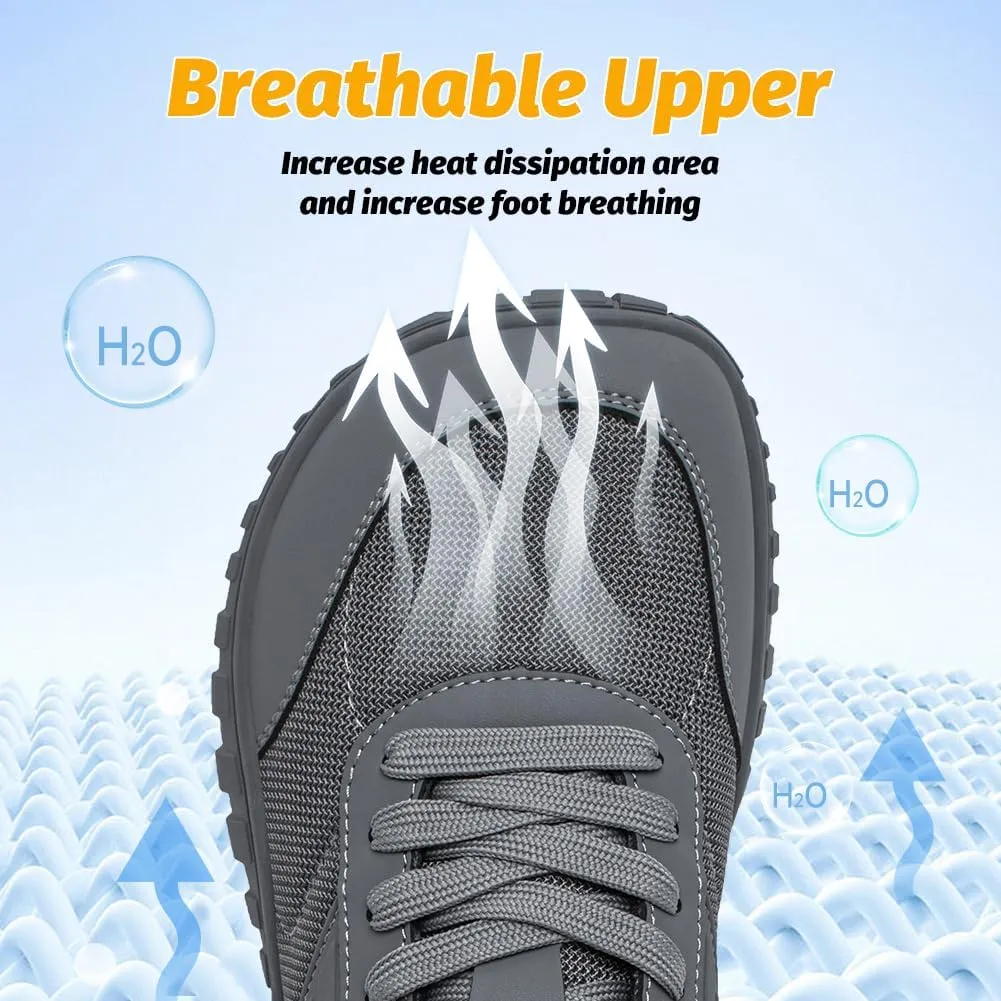 HOBIBEAR Wide Barefoot Shoes for Womens Mens Minimalist Trail Running Hiking Sneakers Comfortable Lightweight