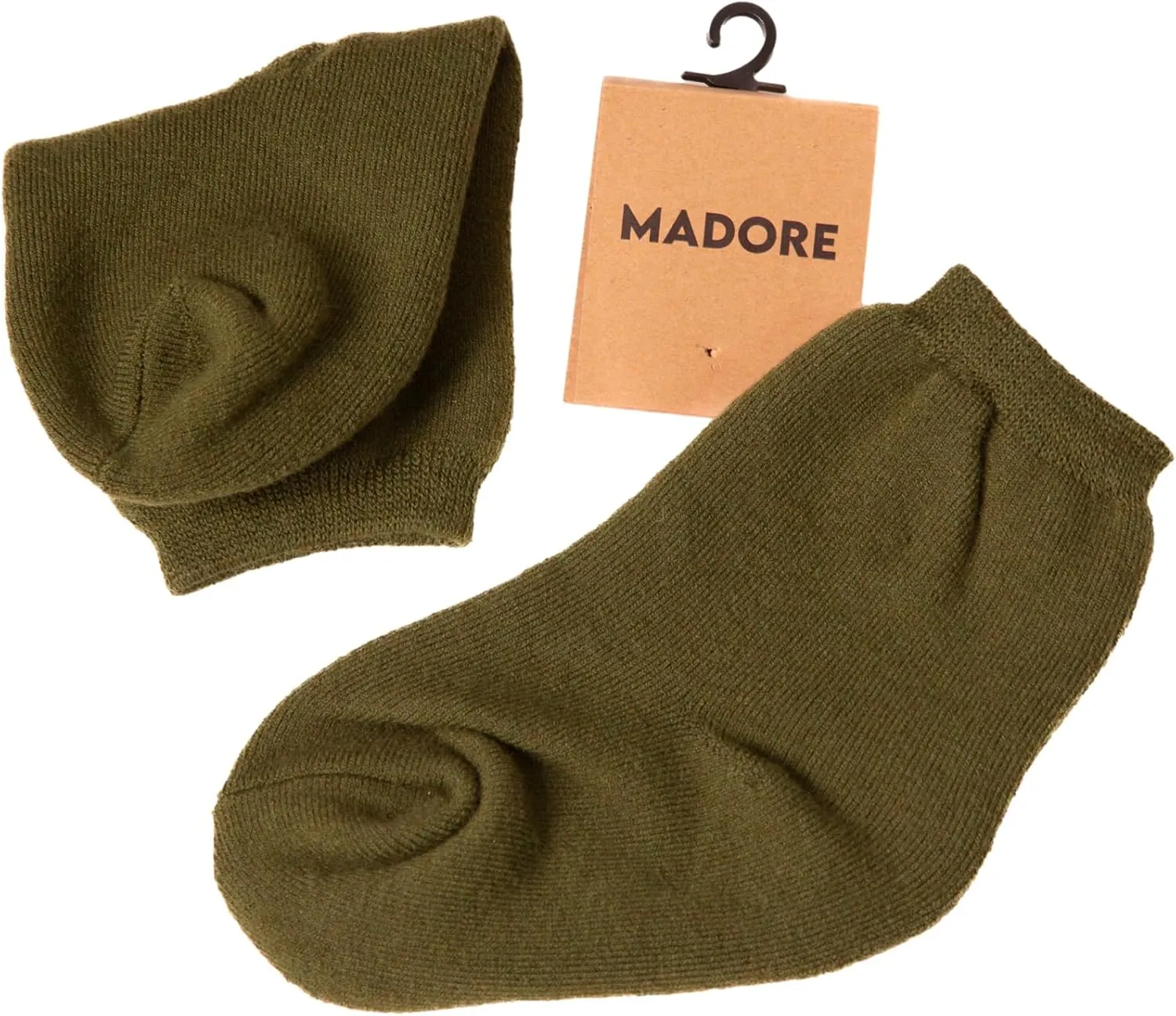 Madore Green 100% Merino Wool Socks for Boys Girls Kids Teens Australia Warm Soft Cold Winter Snow Ski Hiking Outfit