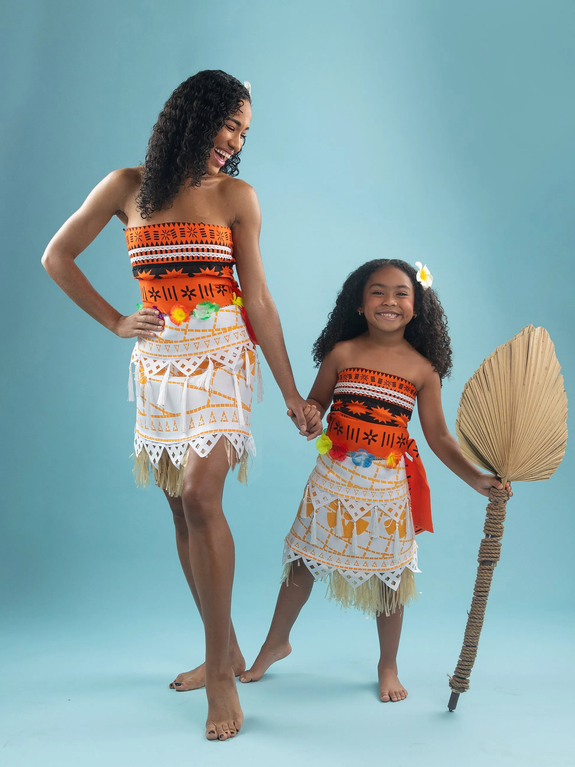 Mommy and Me Moana Halloween Costume