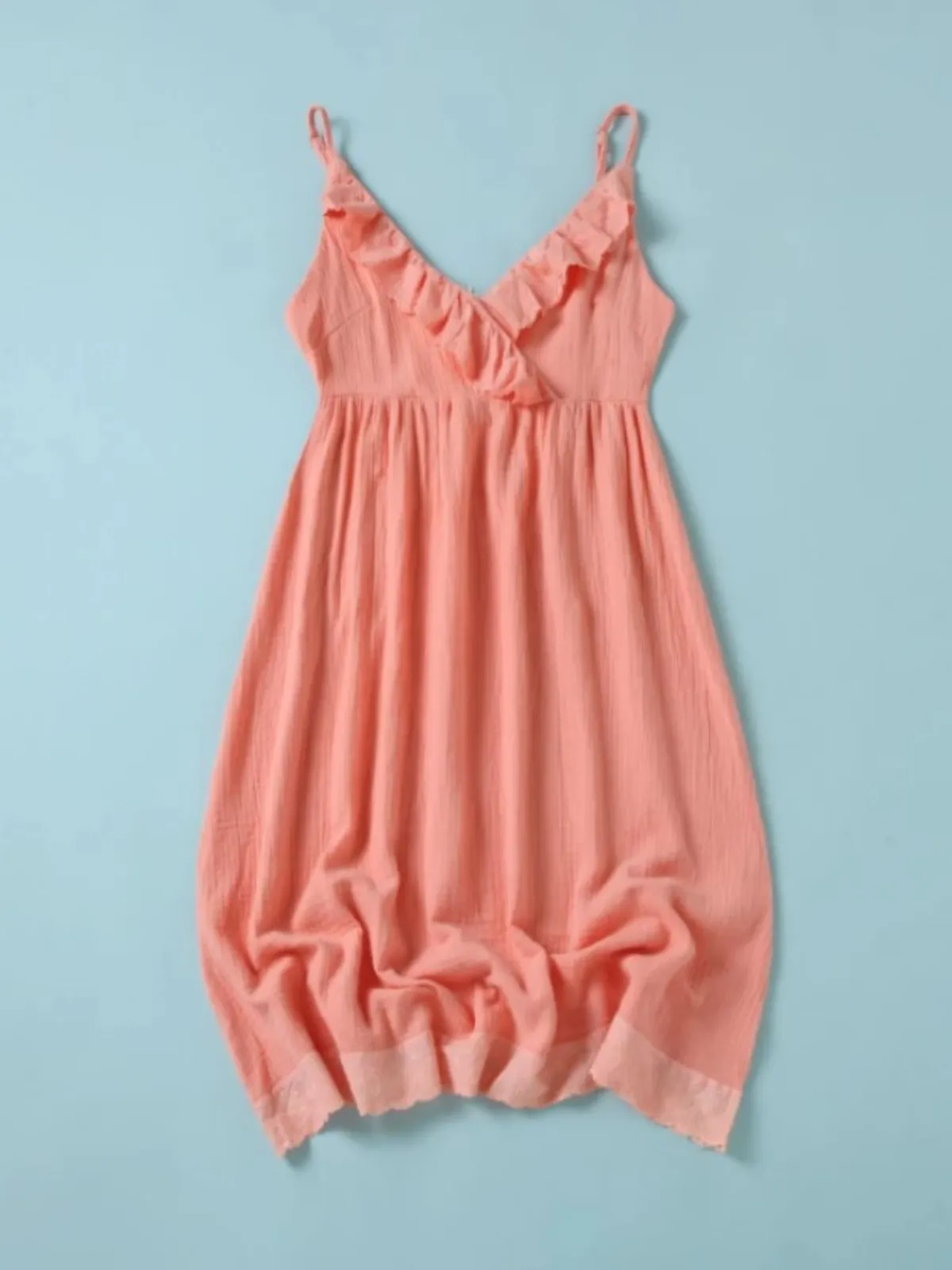 Mommy and Me Peachy Day Ruffle Dress