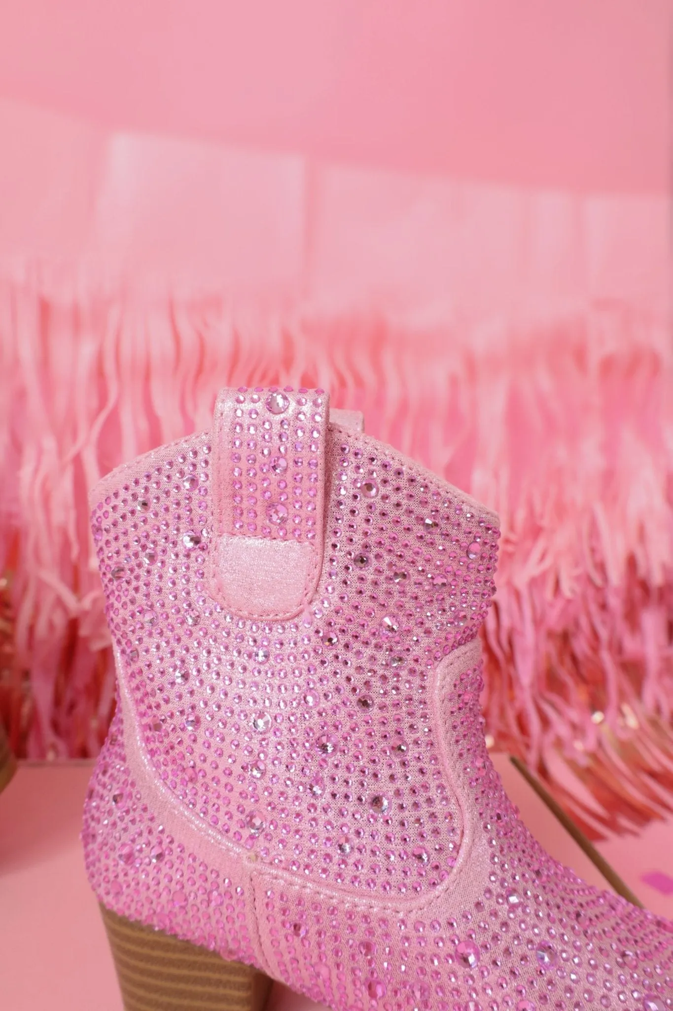 Pink Rhinestone Western Mommy and Me Boots