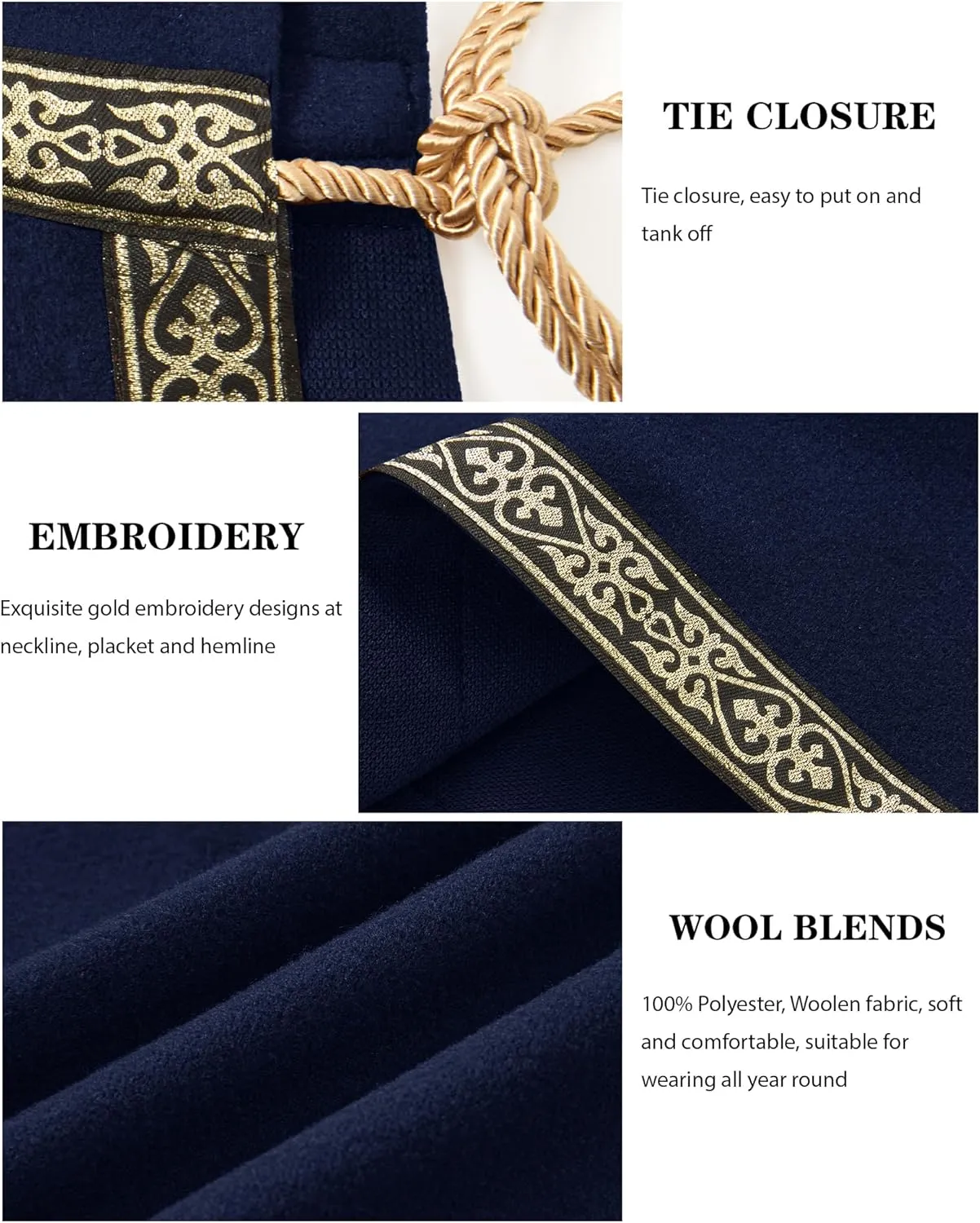 Runcati Mens Renaissance Shawl Half Shoulder Cape Medieval Samurai Cloak LARP Warrior Ren Faire Halloween Costume