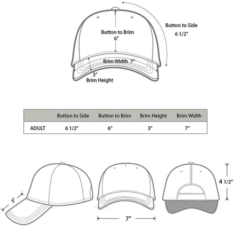 Security Hat Baseball Cap - Gold or White Embroidery Security Front, Bill & Back - Adjustable Size