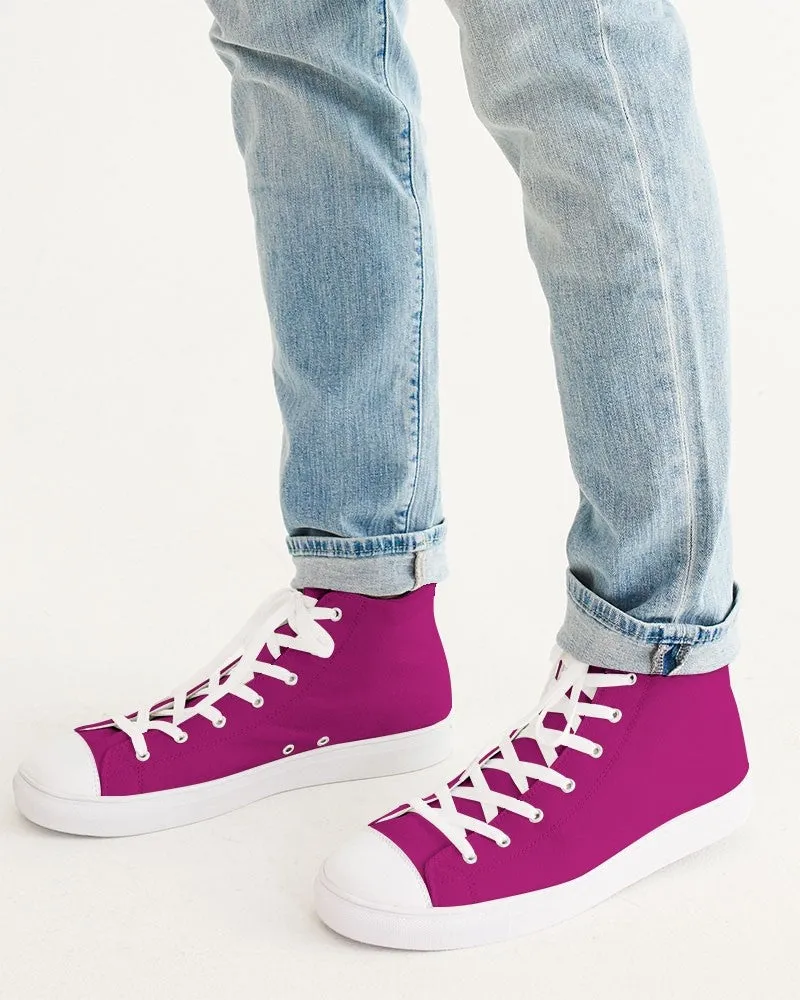 Shaded Magenta High-Top Canvas Sneakers | Men's | C0M100Y0K30
