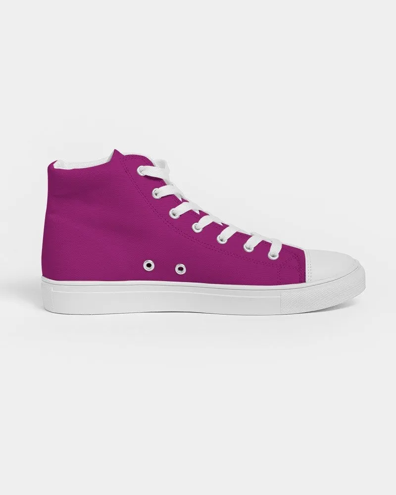 Shaded Magenta High-Top Canvas Sneakers | Men's | C12M100Y0K30