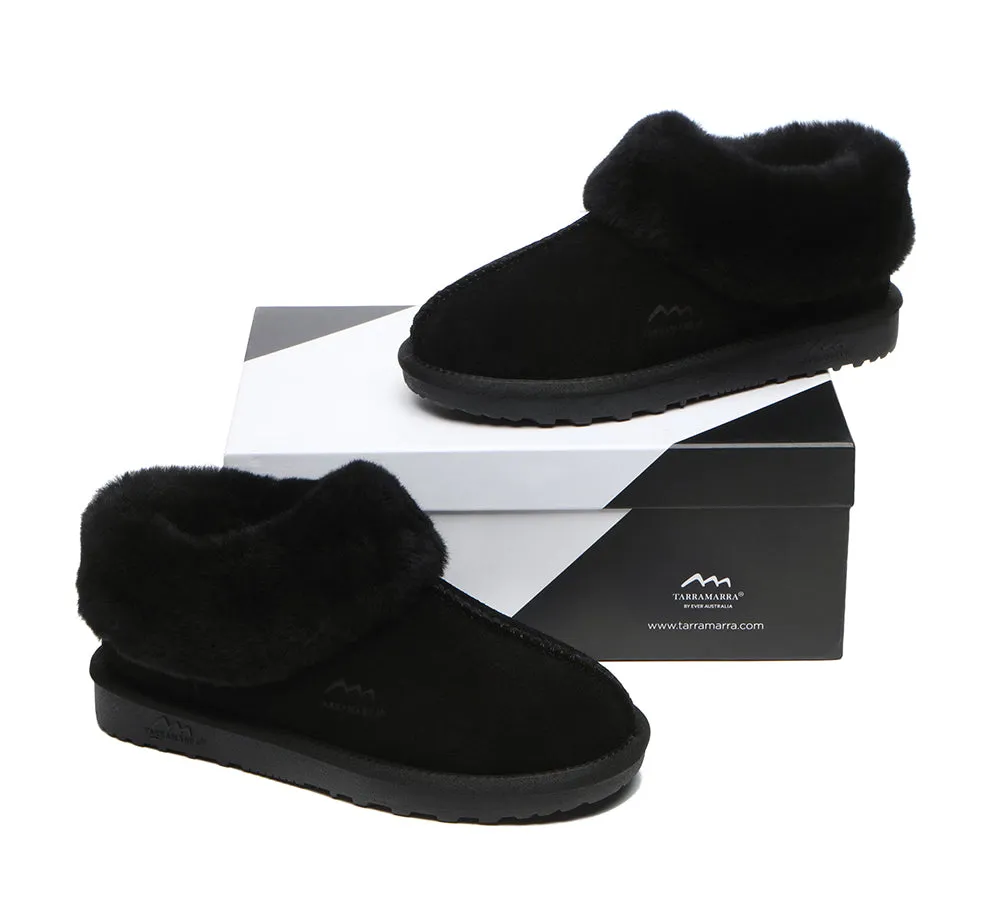 TARRAMARRA® UGG Slippers Premium Sheepskin Wool Collar Ankle Hana