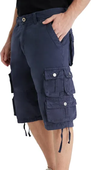 YGREYG Mens Cargo Shorts Long Capri Below The Knee Shorts 3/4 Relaxed Fit Long Shorts with Pockets